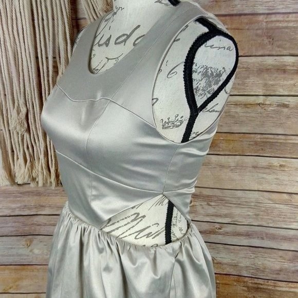 Revolve | Keepsake The Label ‘Secret Ritual’ Platinum Side Cut-Out Mini Dress - Picture 3 of 8